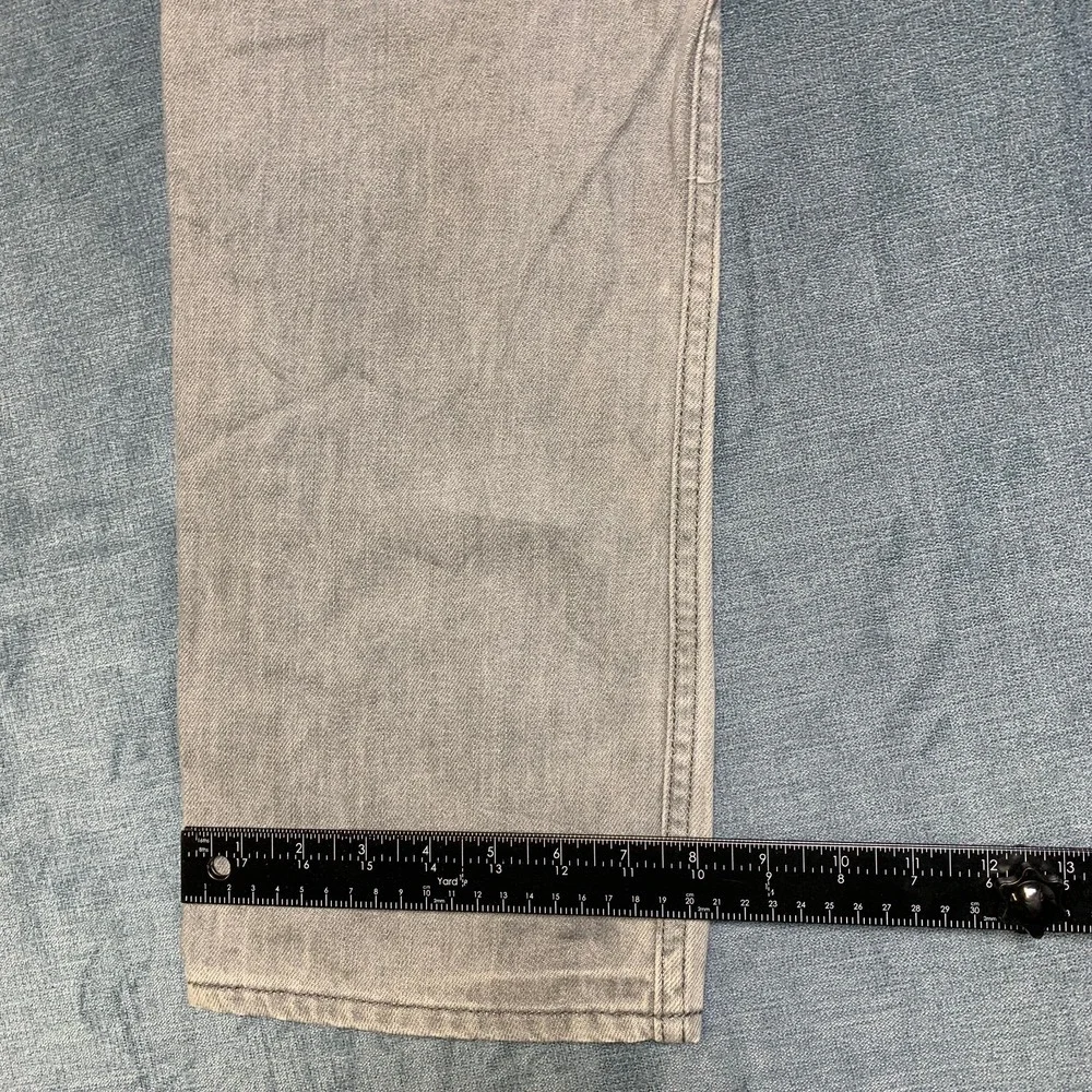 Mossimo Supply Co Slim Fit Jeans Mens 34x30 Gray Denim Straight Leg Light Wash